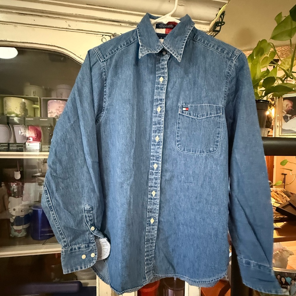 Tommy Hilfiger Classic Blue Denim Shirt